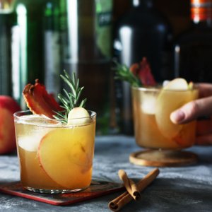 Bacon Infused Apple Cocktail