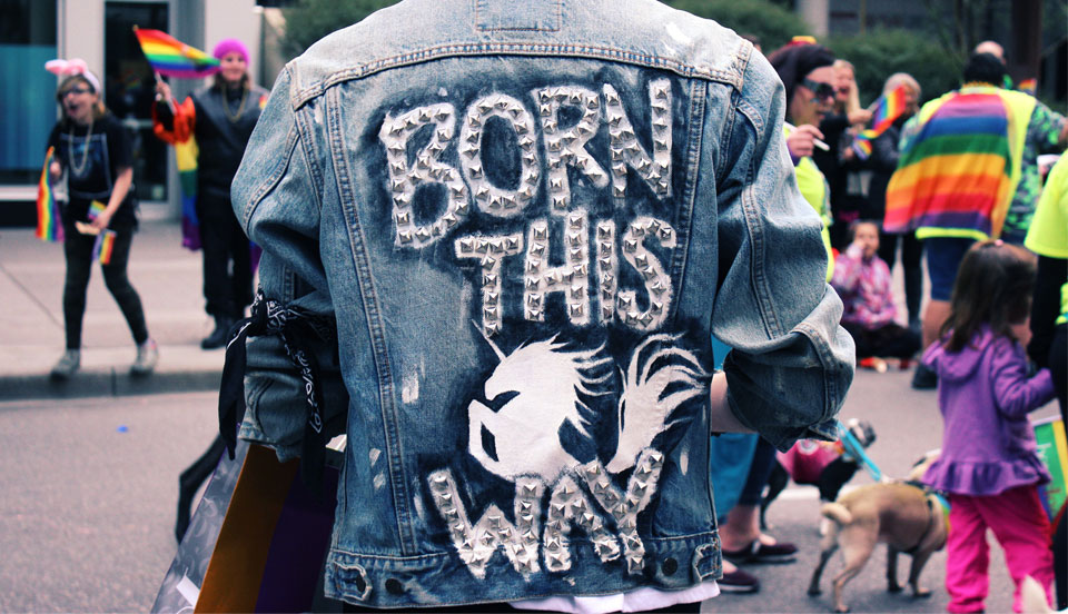 born this way jacket, Kinkster MAG Pride Mix 2017