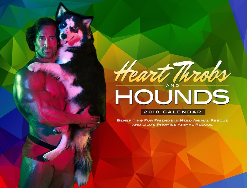 Mike Ruiz, Kinkster MAG, HeartThrobs and Hounds, Calendar, Animal Rescue, Fur Friends in Need, Lio's Promise Animal Rescue