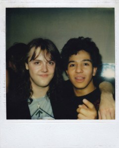 Michael Alago with Lars Ulrich of Metallica