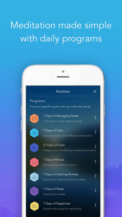 Calm: Meditation to Relax, Focus & Sleep Better