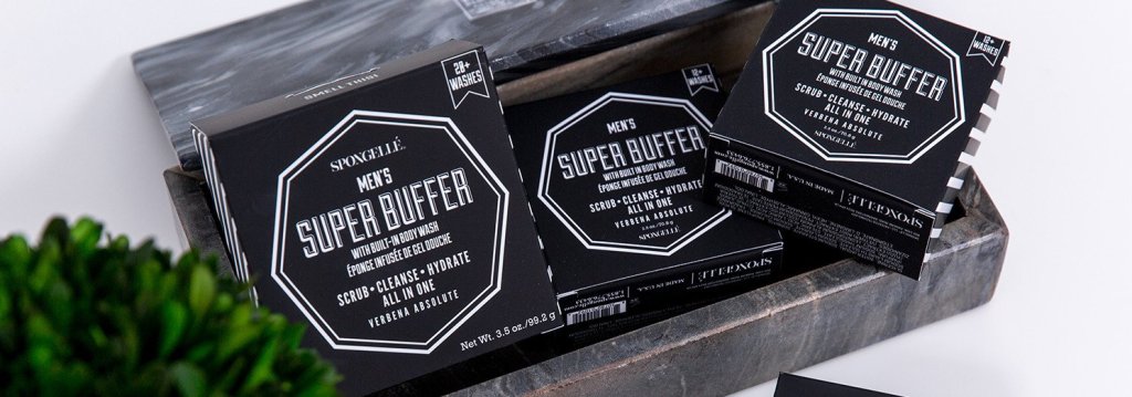 Spongelle, Men's Super Buffer, Men's Skincare