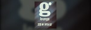 G Lounge sign at 225 West 19th Street, New York City